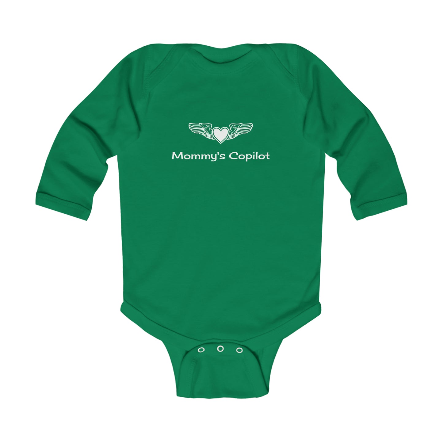 Infant Long Sleeve Bodysuit, Mommy's Copilot