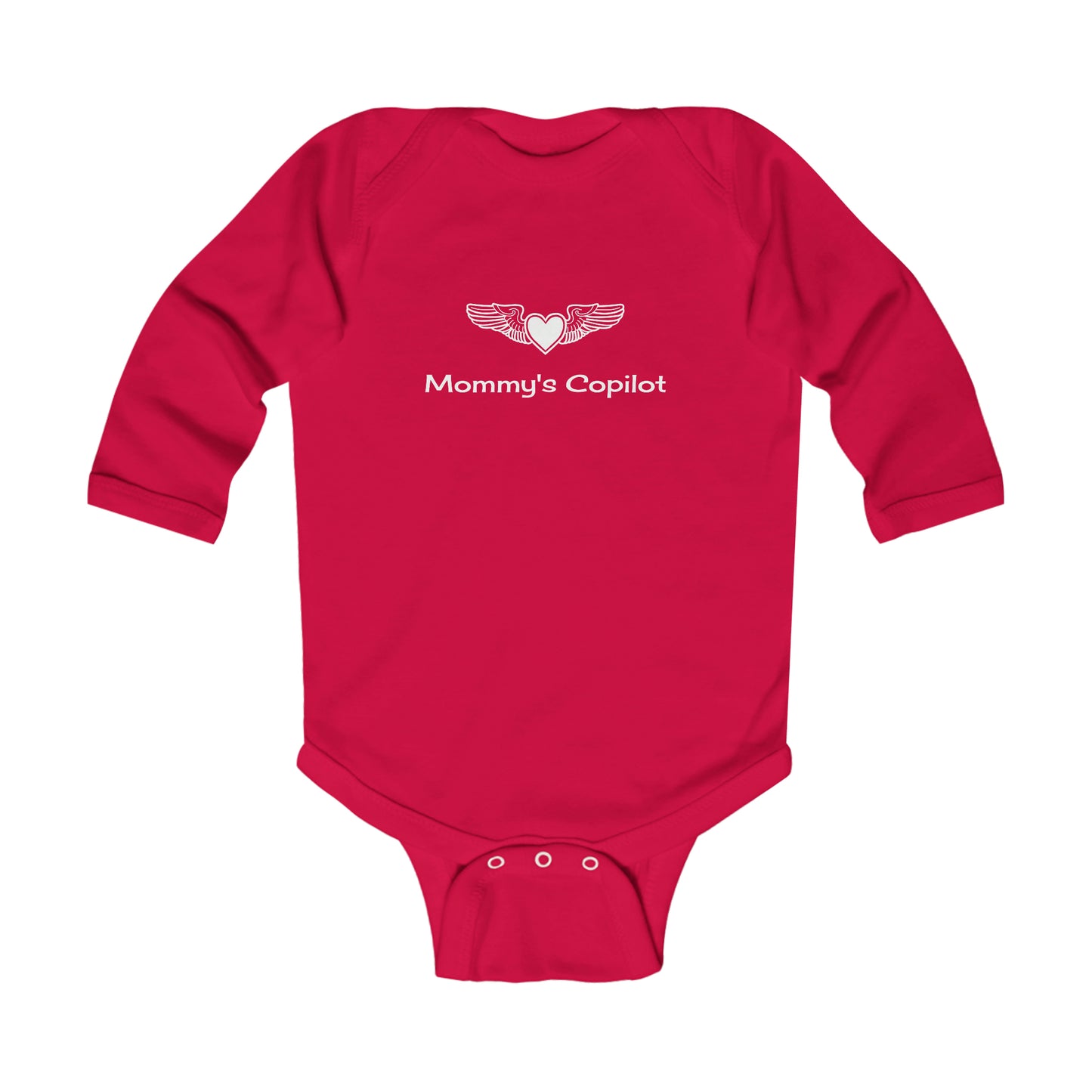 Infant Long Sleeve Bodysuit, Mommy's Copilot