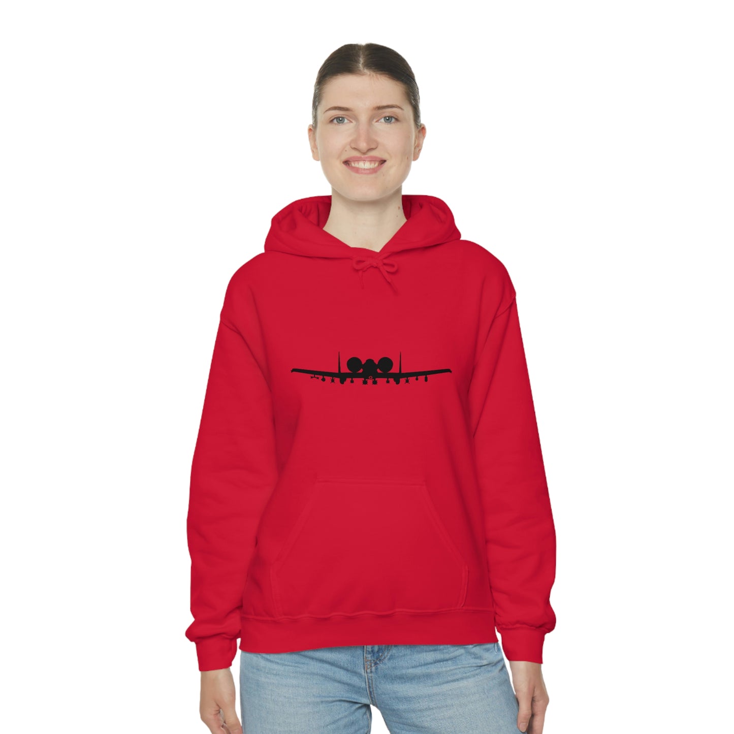 Unisex Heavy Blend™ Hooded Sweatshirt, A-10 Front Silhouette