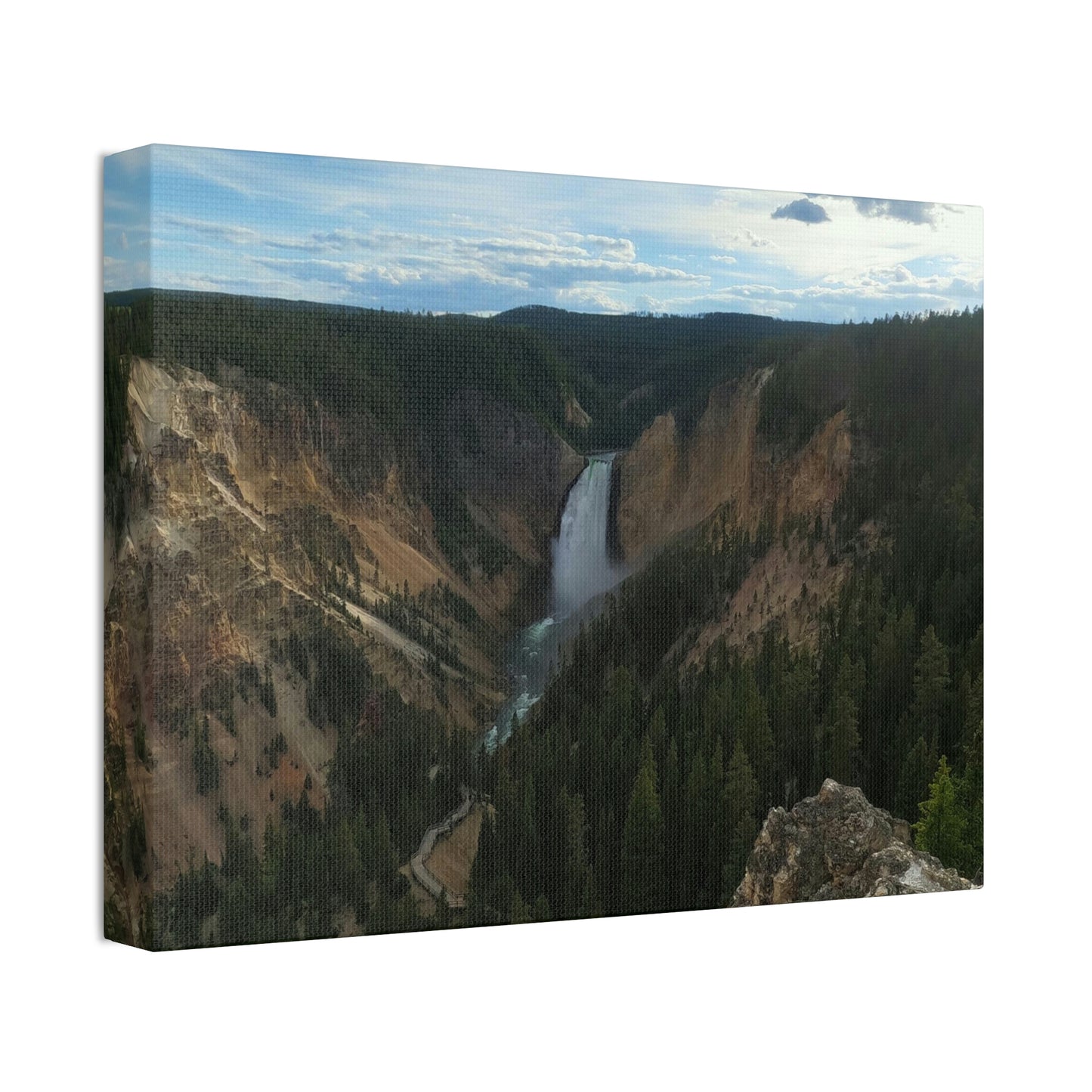 Canvas Stretched, Yellowstone Falls, WY