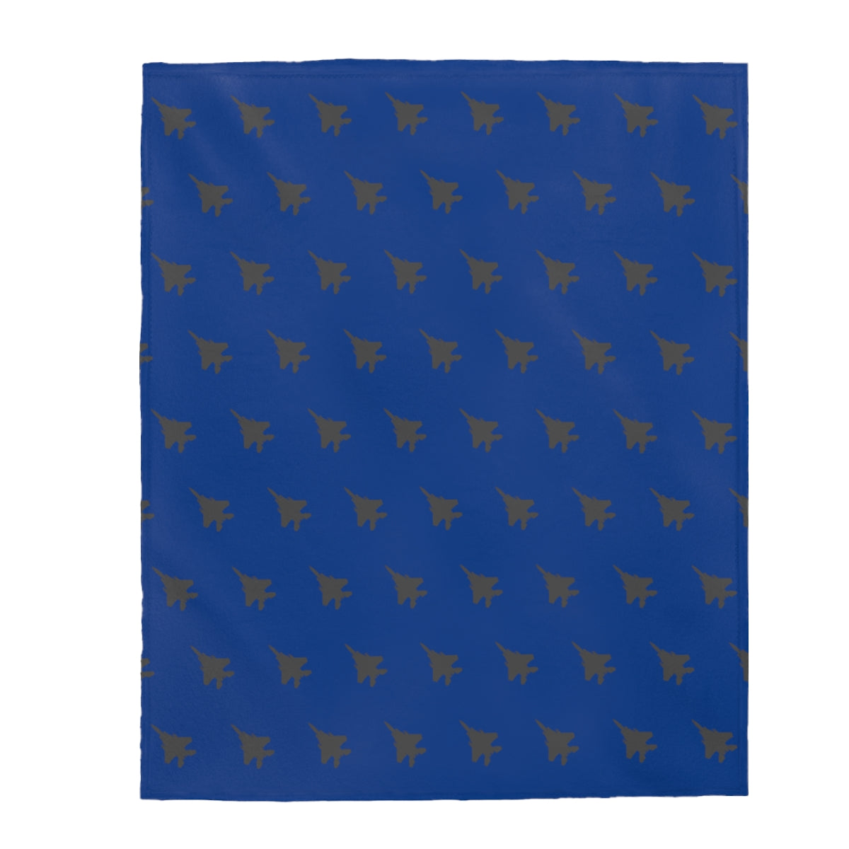 F-15 Velveteen Plush Blanket, Blue