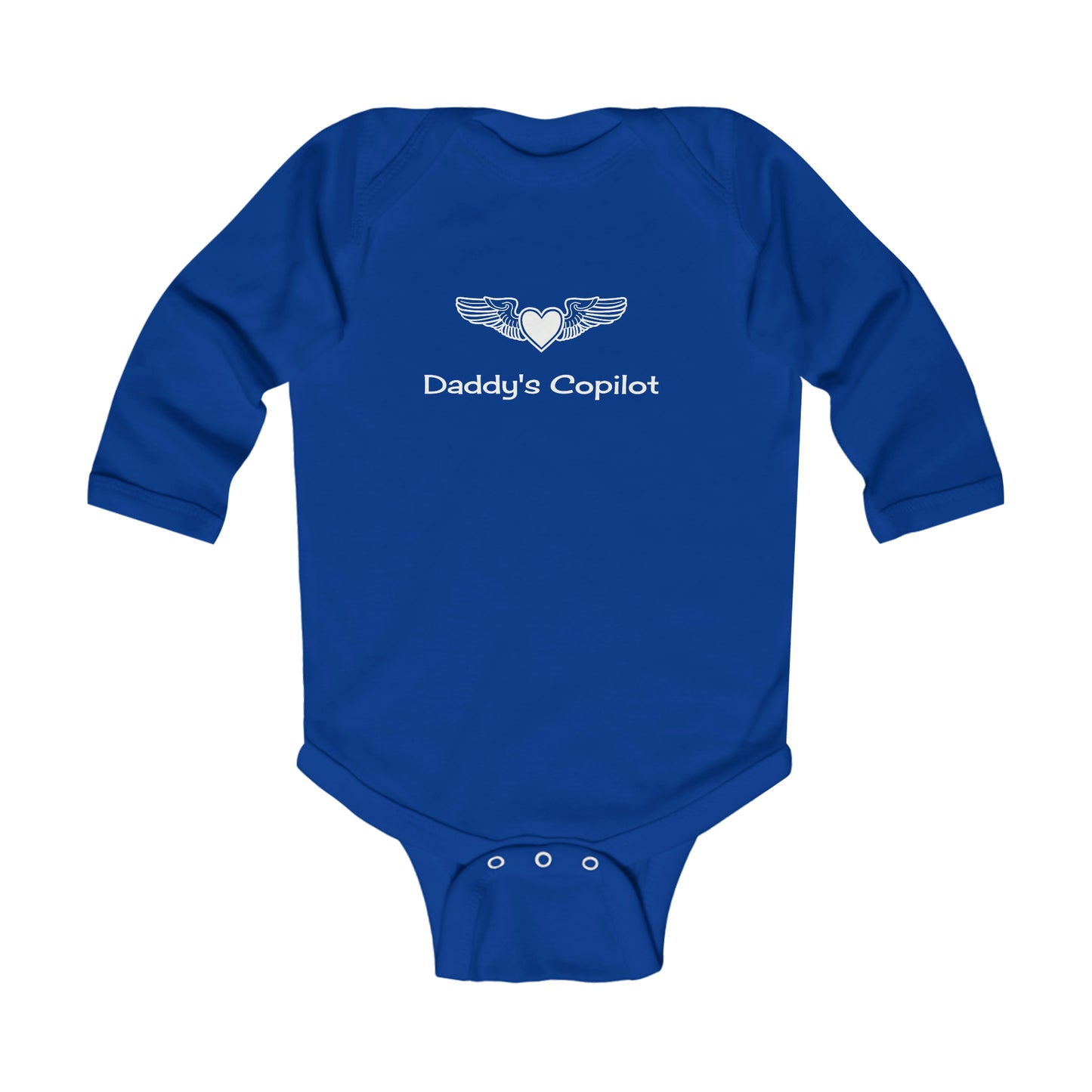 Infant Long Sleeve Bodysuit, Daddy's Copilot