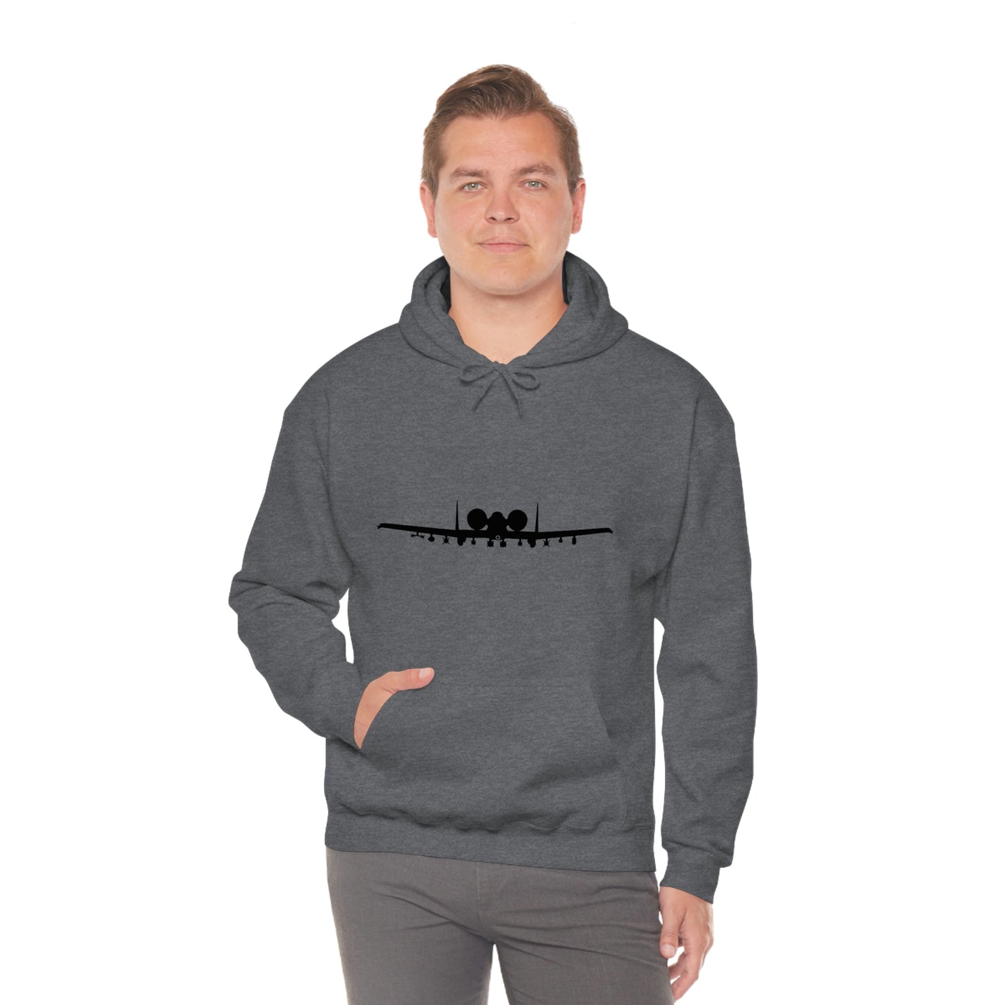 Unisex Heavy Blend™ Hooded Sweatshirt, A-10 Front Silhouette