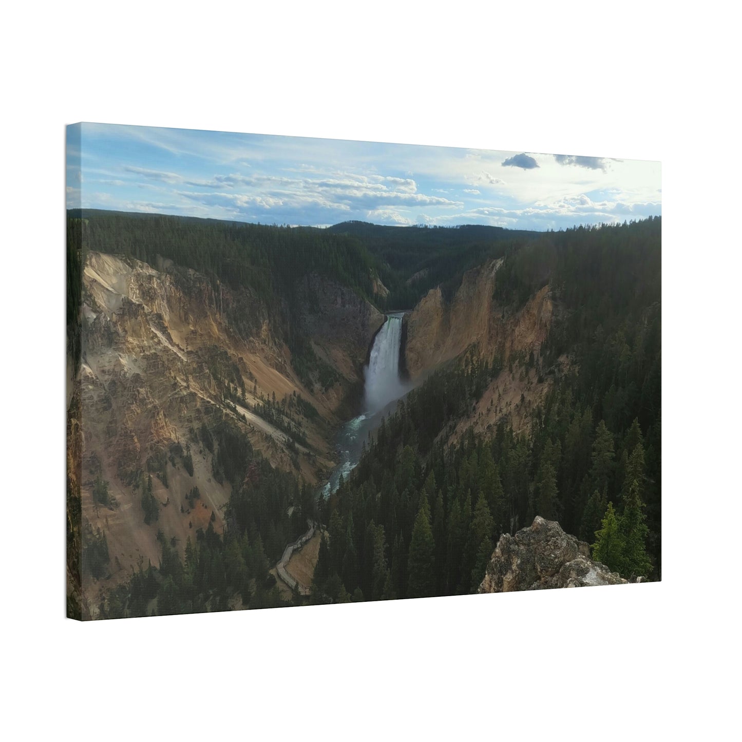 Canvas Stretched, Yellowstone Falls, WY