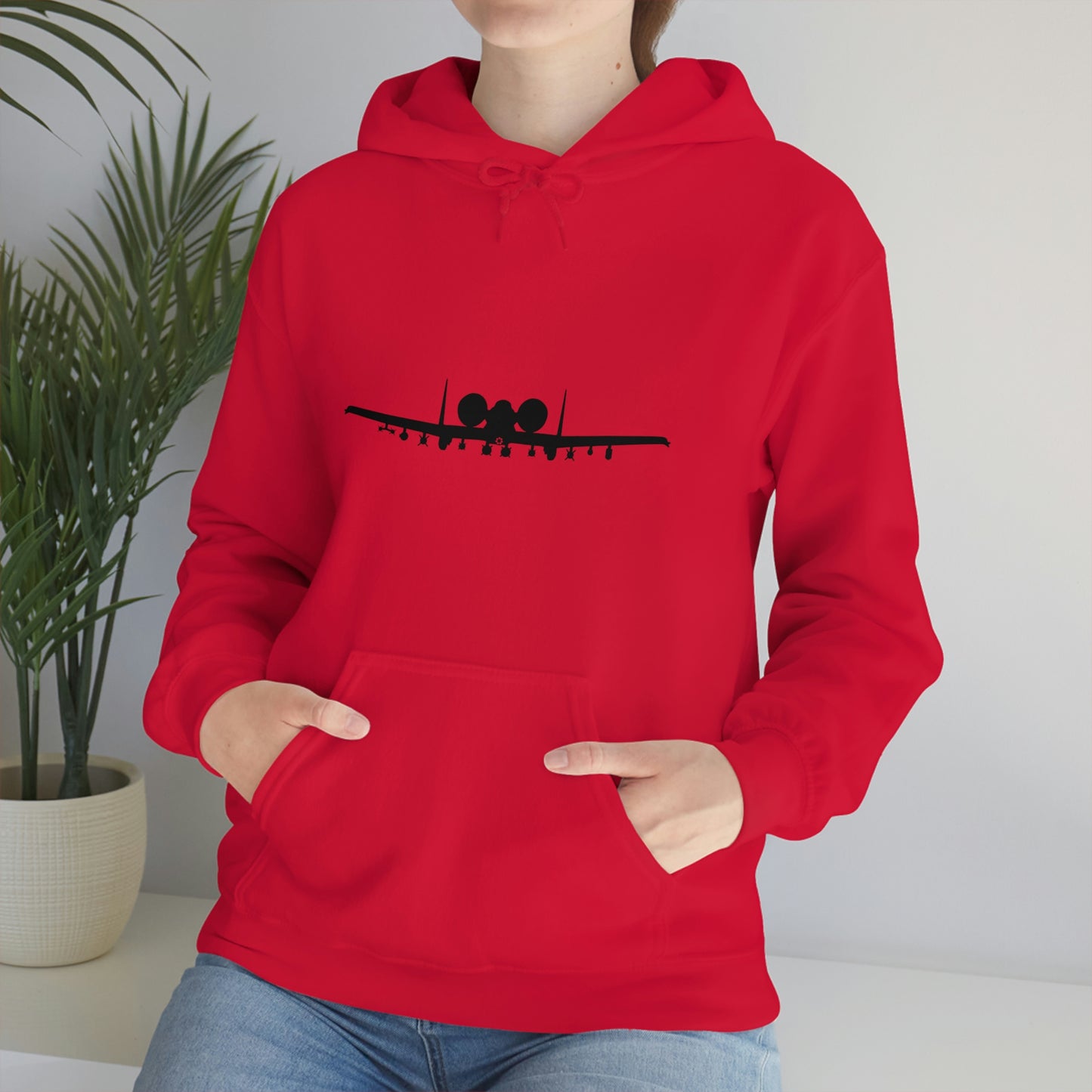 Unisex Heavy Blend™ Hooded Sweatshirt, A-10 Front Silhouette