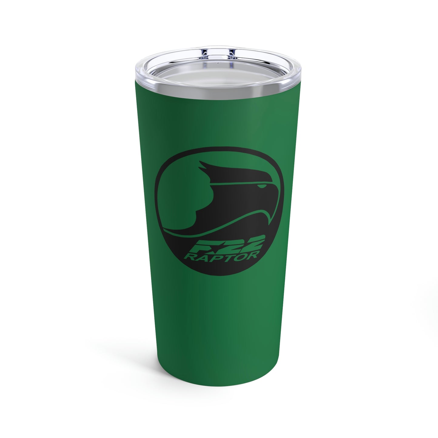 Tumbler 20oz, Dark Green, F-22 Raptor