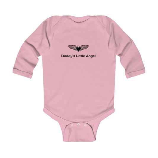 Infant Long Sleeve Bodysuit, Daddy's Little Angel