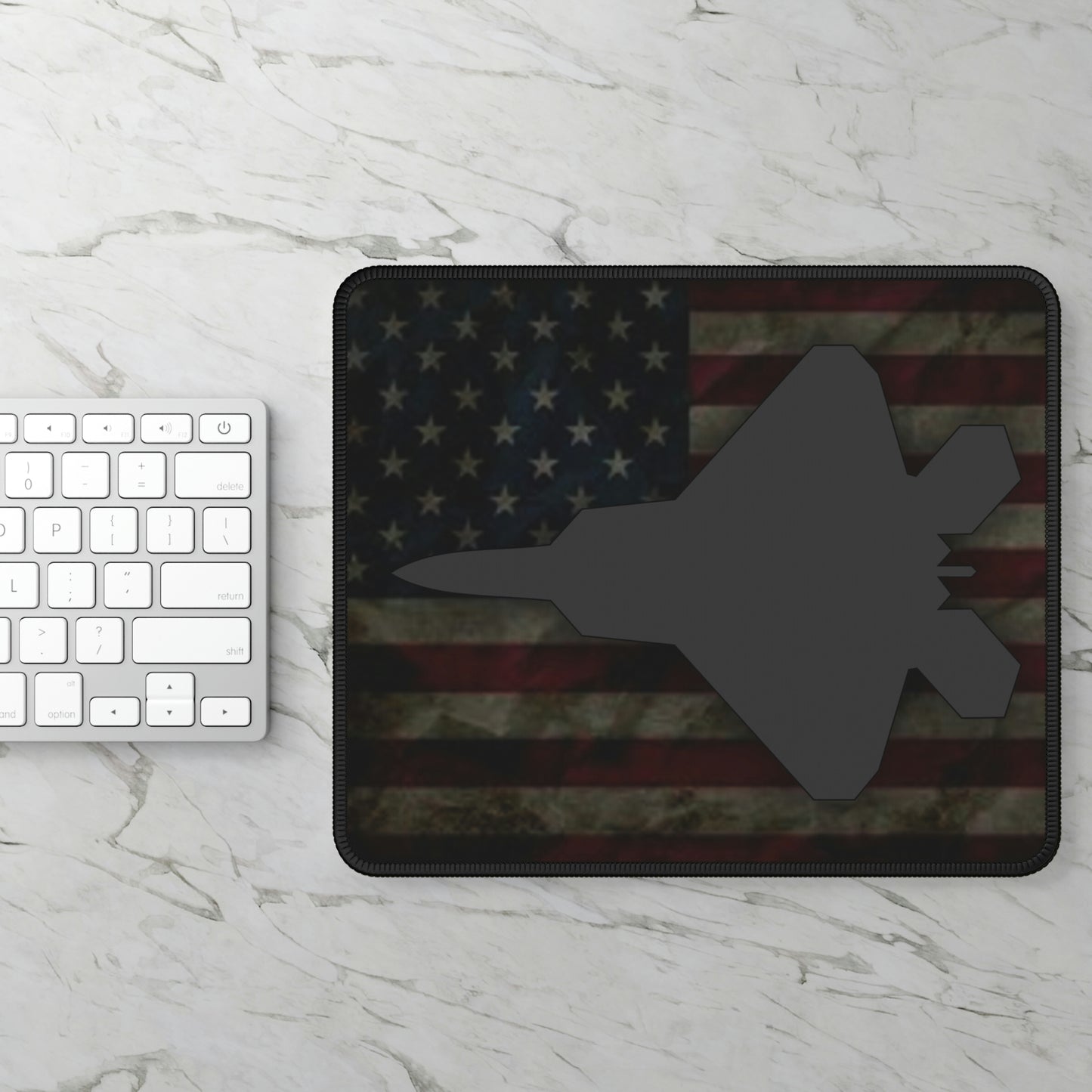 Gaming Mouse Pad, F-22 & Flag