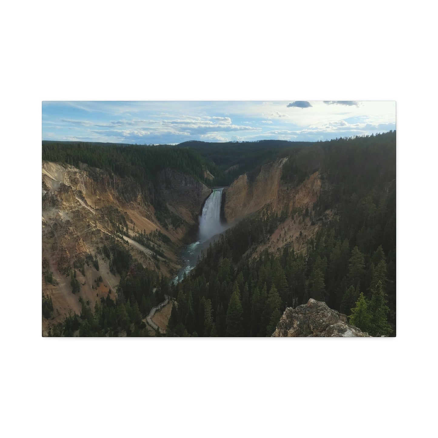 Canvas Stretched, Yellowstone Falls, WY