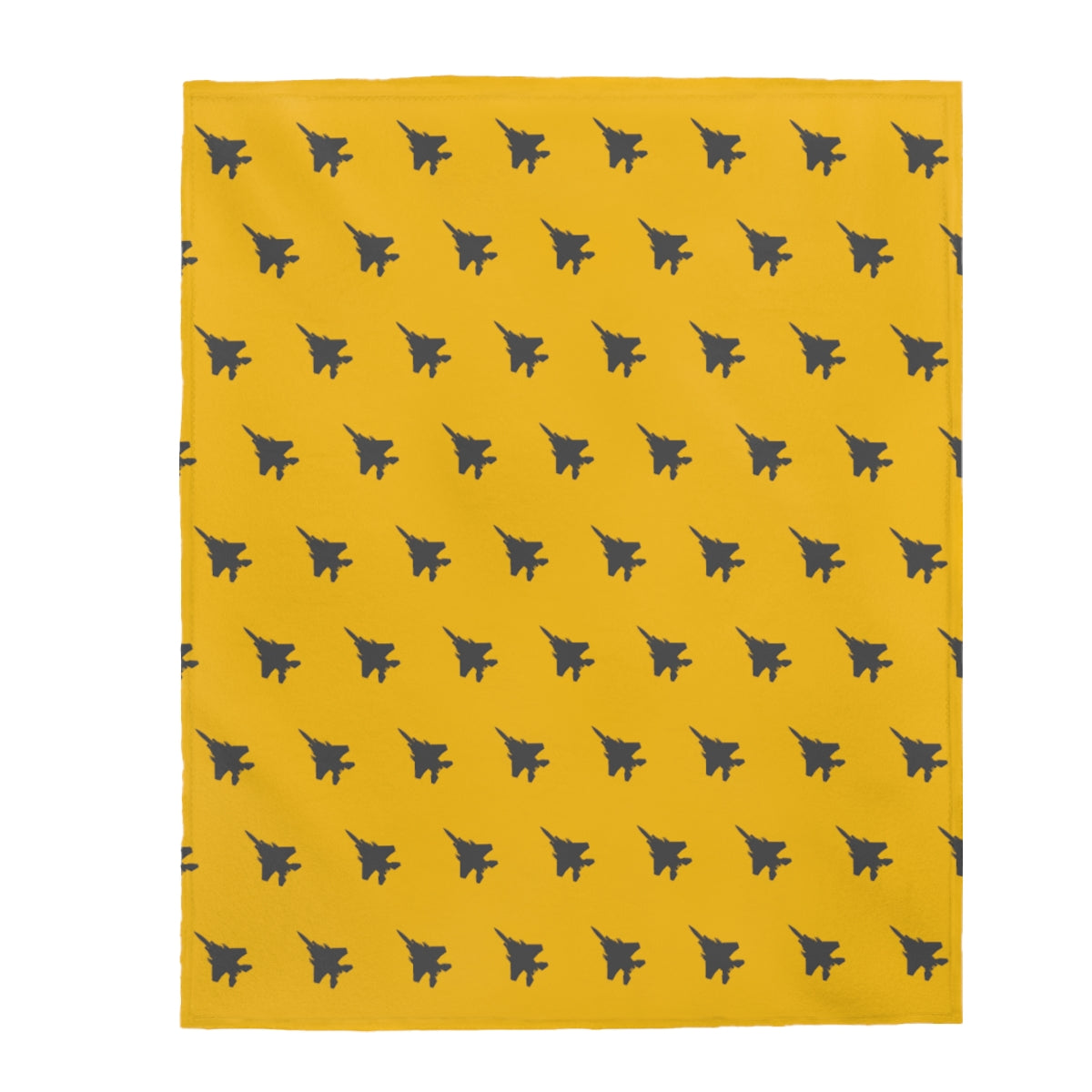 F-15 Velveteen Plush Blanket, Yellow