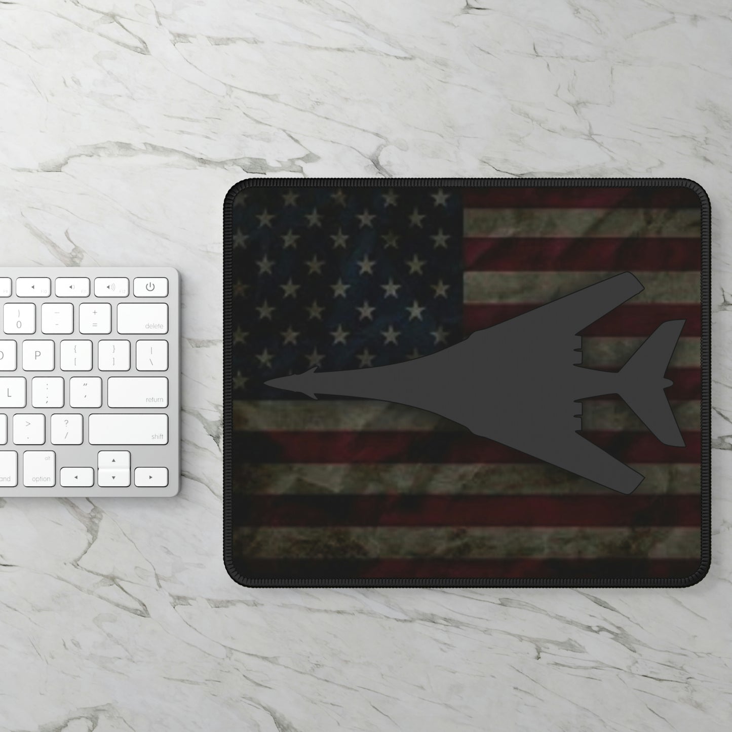 Gaming Mouse Pad, B-1 & Flag