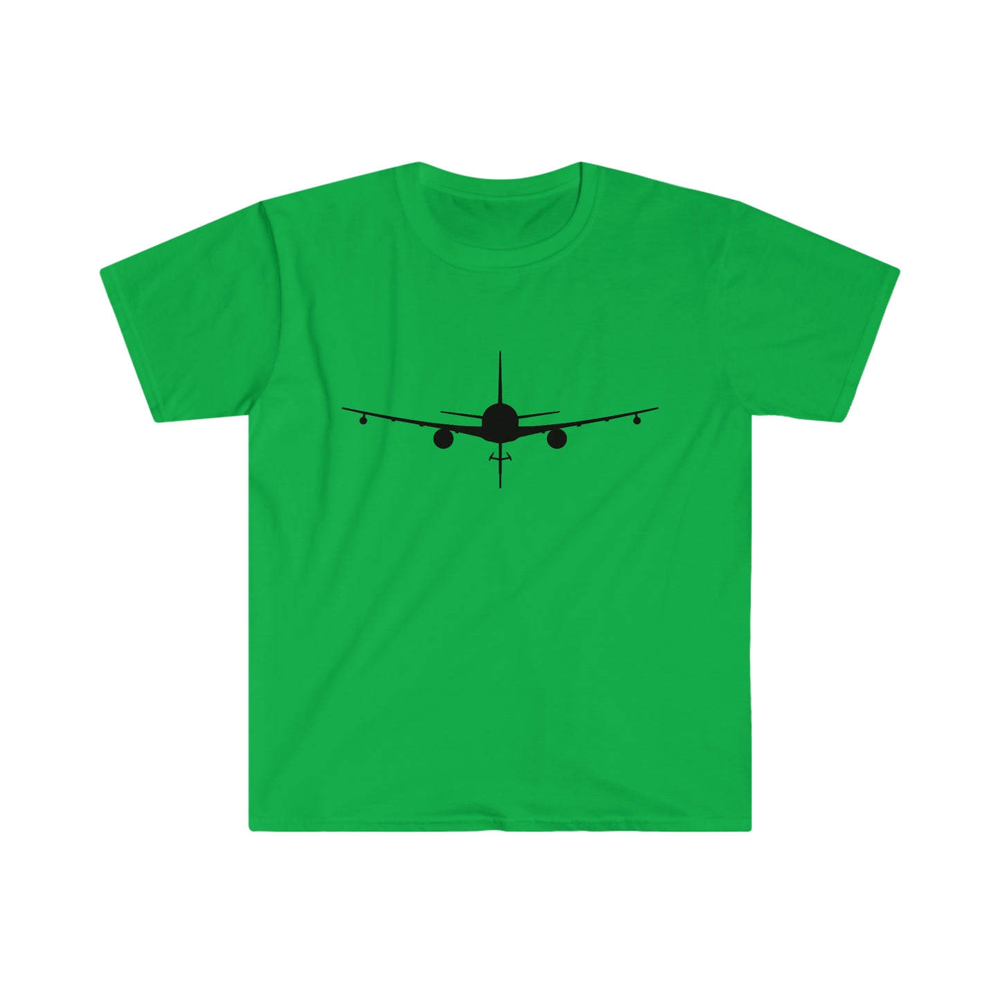 KC-46 Front Silhouette Unisex Softstyle T-Shirt, Multiple Colors Available