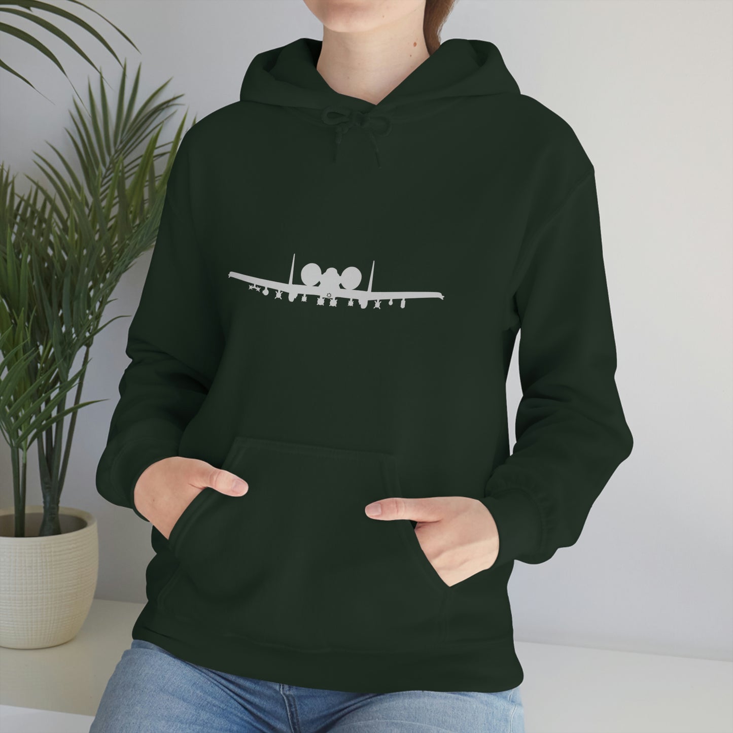 Unisex Heavy Blend™ Hooded Sweatshirt, A-10 Front Silhouette