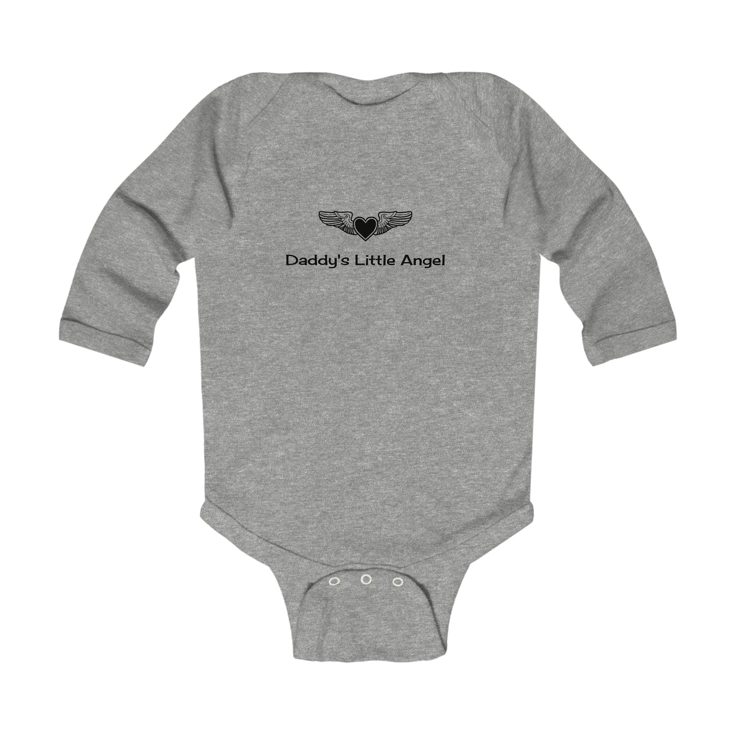 Infant Long Sleeve Bodysuit, Daddy's Little Angel