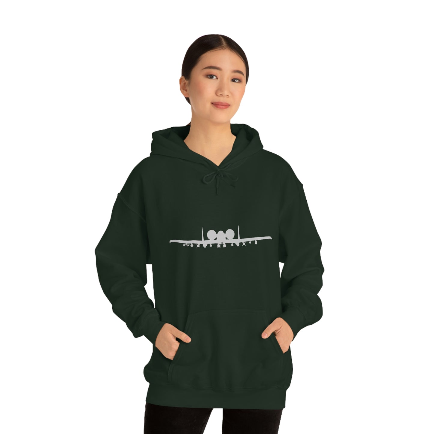 Unisex Heavy Blend™ Hooded Sweatshirt, A-10 Front Silhouette