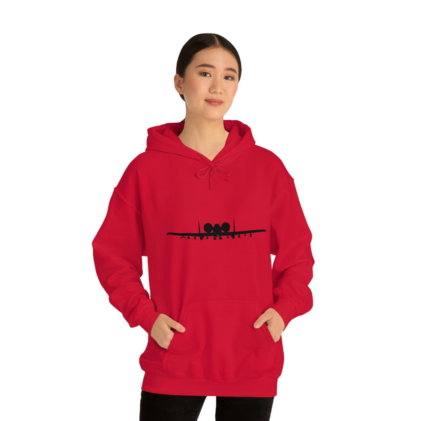 Unisex Heavy Blend™ Hooded Sweatshirt, A-10 Front Silhouette