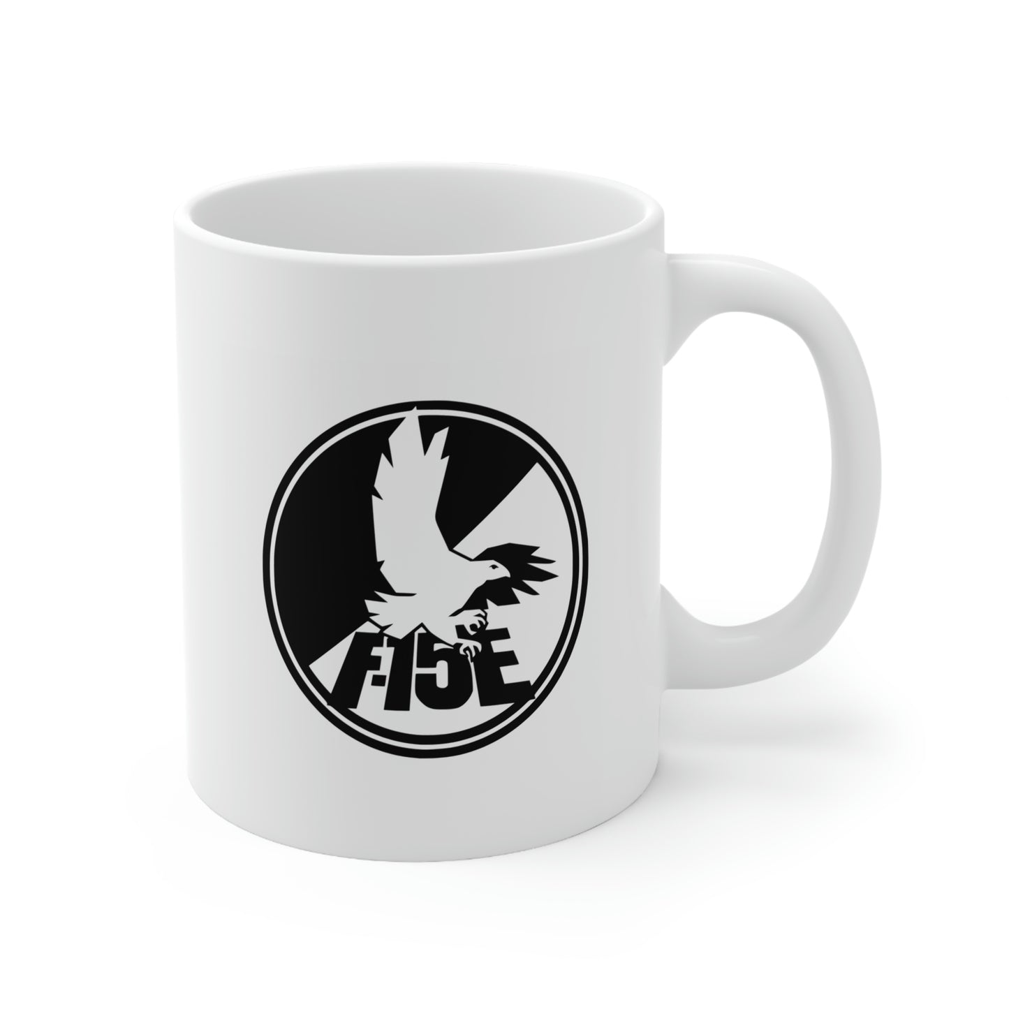 F-15E Day/Night & Front Silhouette Ceramic Mug 11oz