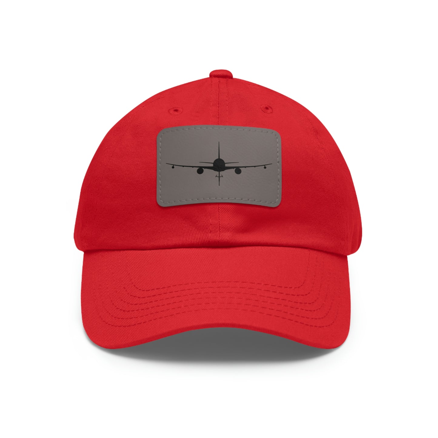 KC-46 Silhouette Leather Patch Hat, Multiple Colors