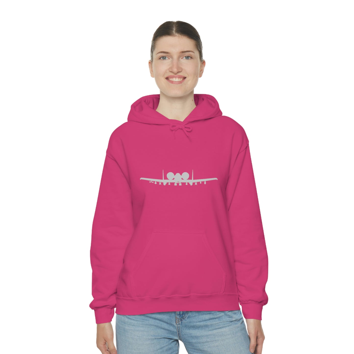 Unisex Heavy Blend™ Hooded Sweatshirt, A-10 Front Silhouette