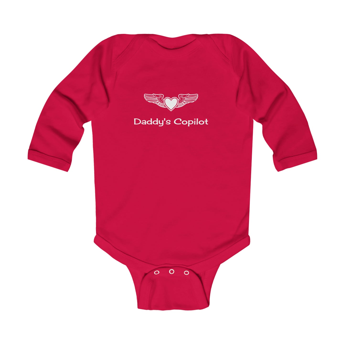 Infant Long Sleeve Bodysuit, Daddy's Copilot