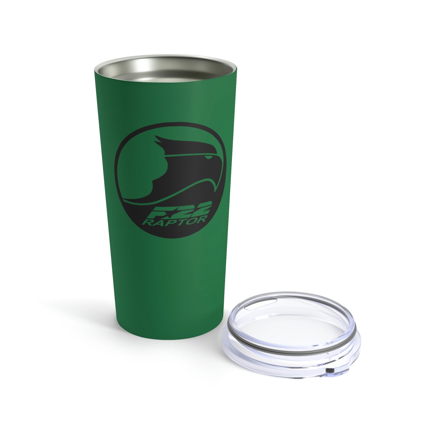 Tumbler 20oz, Dark Green, F-22 Raptor