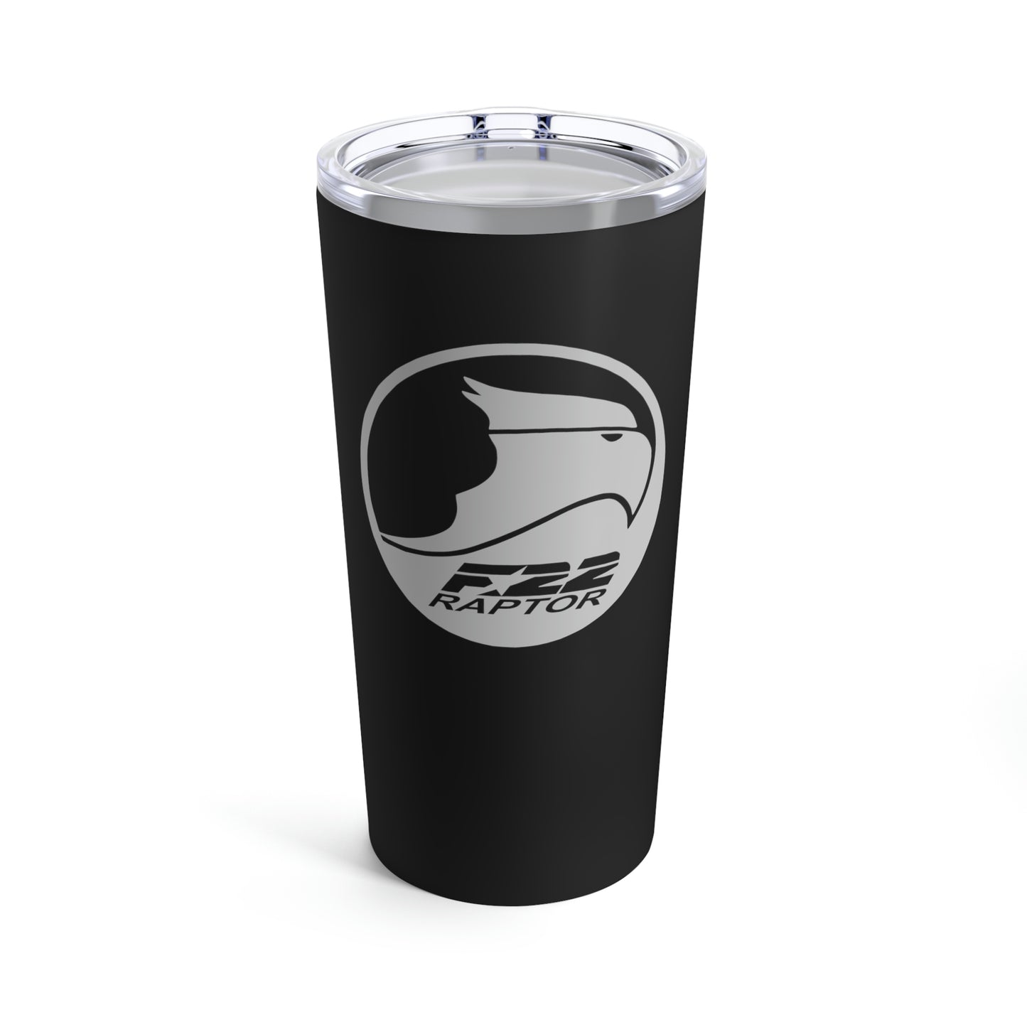 Tumbler 20oz, Black, F-22 Raptor