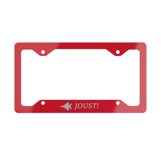 333FS Joust! Metal License Plate Frame