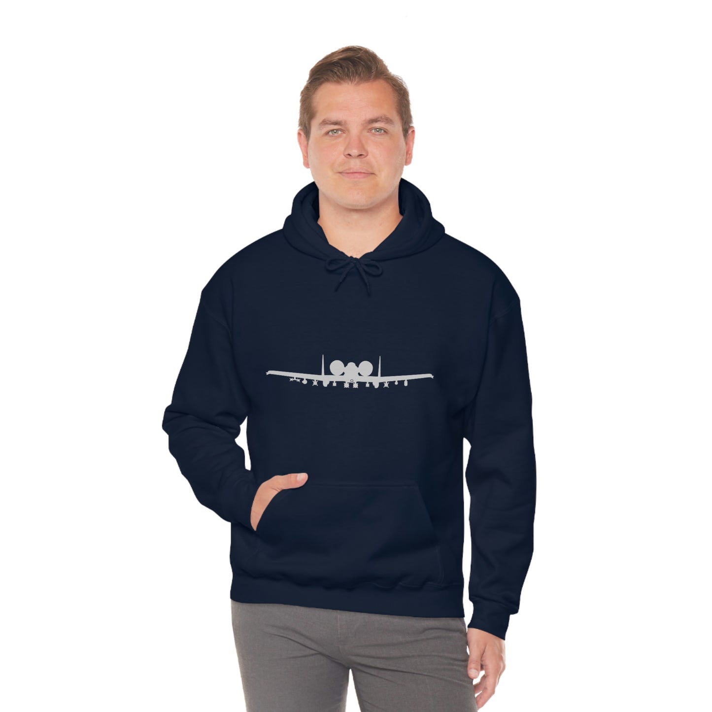 Unisex Heavy Blend™ Hooded Sweatshirt, A-10 Front Silhouette