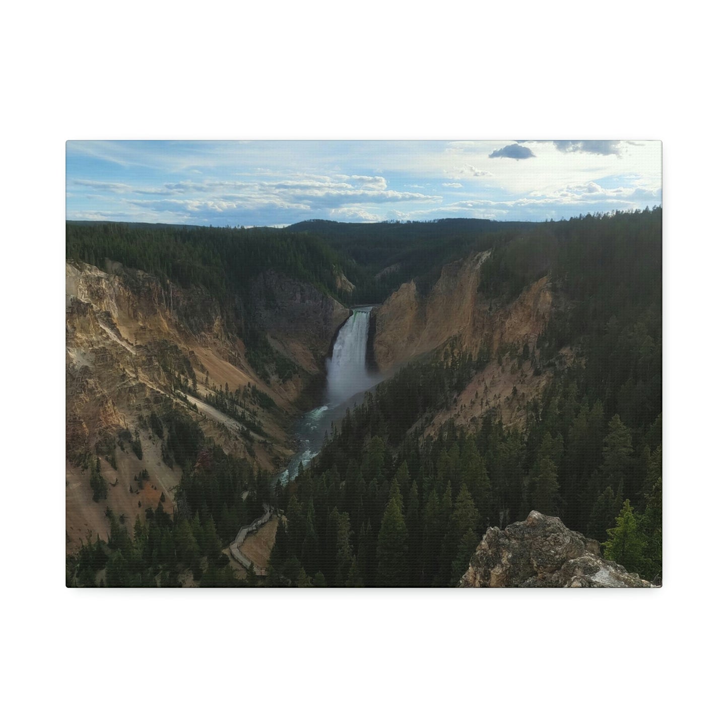 Canvas Stretched, Yellowstone Falls, WY