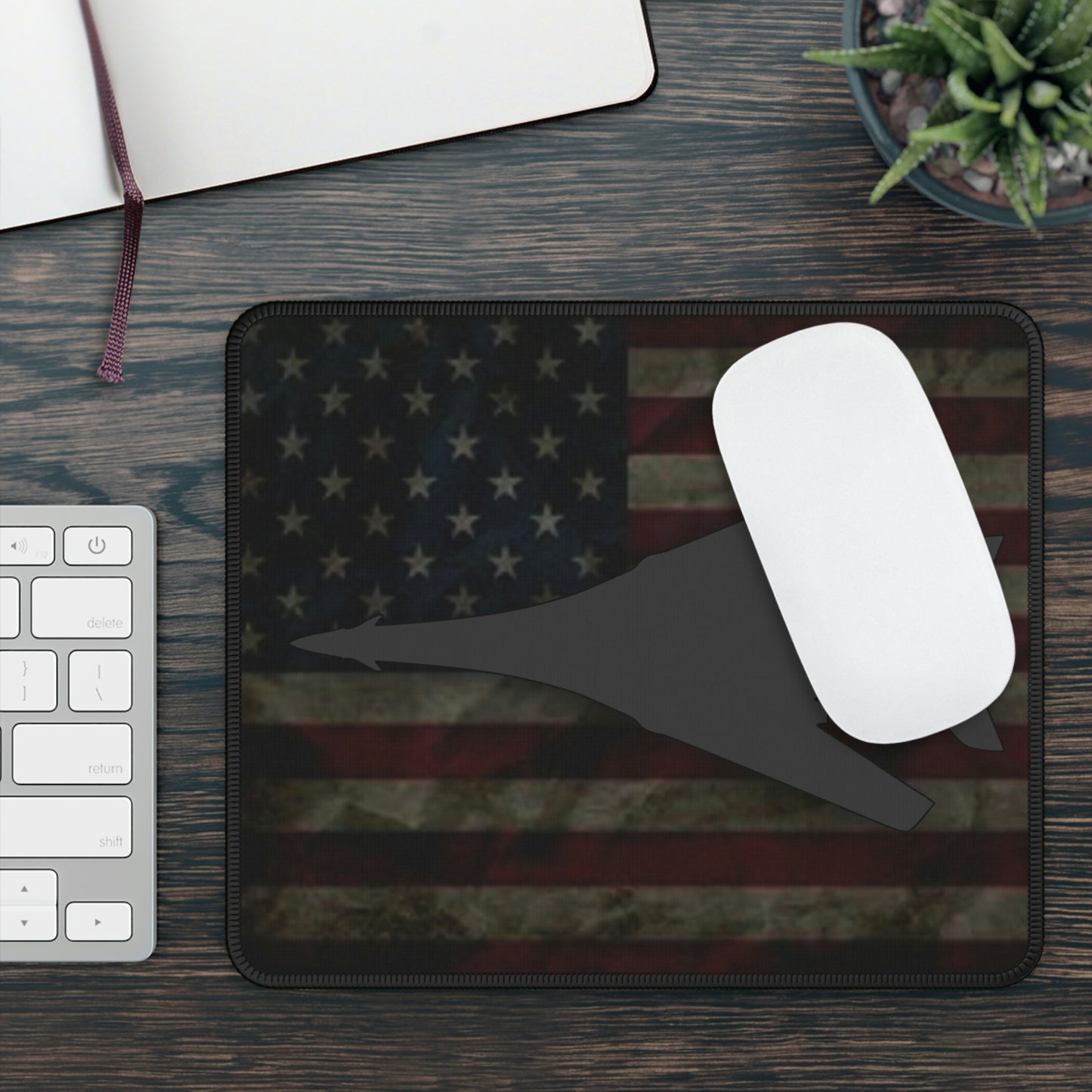 Gaming Mouse Pad, B-1 & Flag