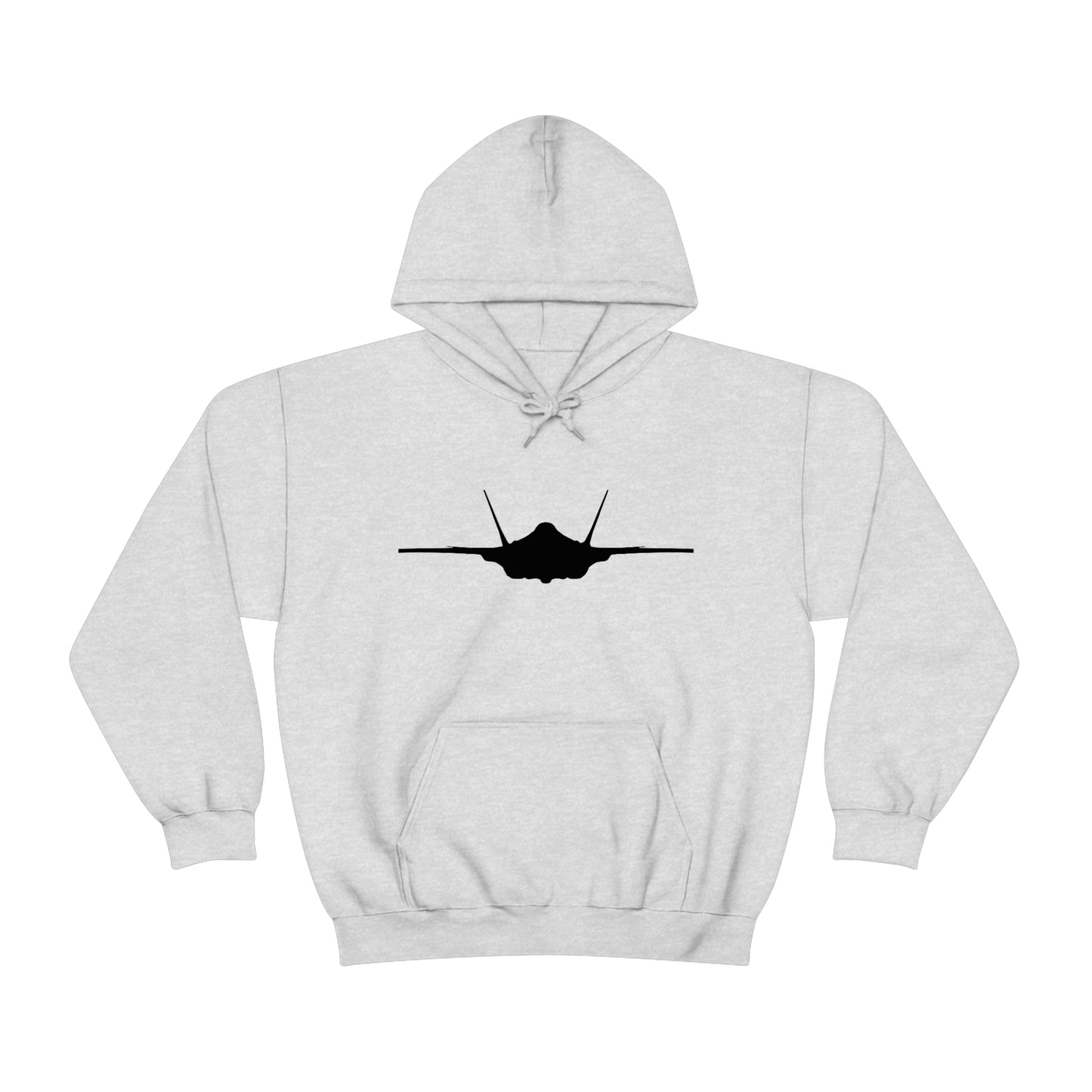 Unisex Heavy Blend™ Hooded Sweatshirt, F-35 Front Silhouette