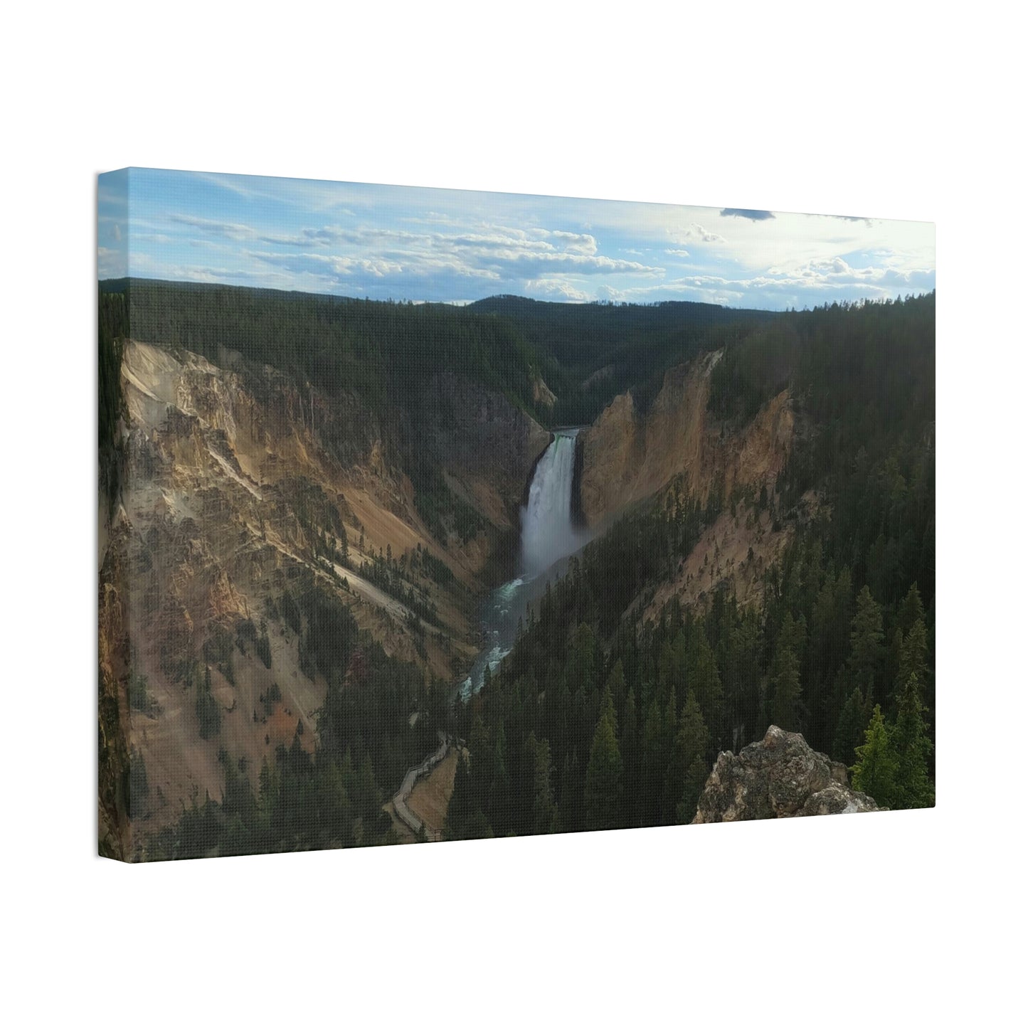 Canvas Stretched, Yellowstone Falls, WY