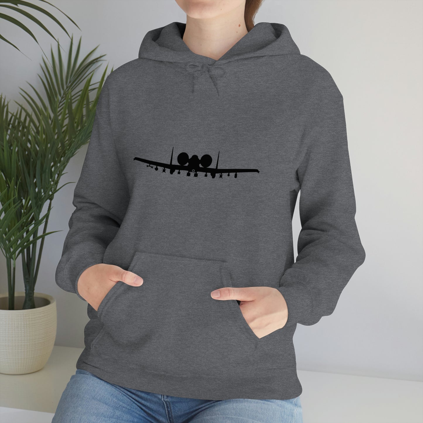 Unisex Heavy Blend™ Hooded Sweatshirt, A-10 Front Silhouette