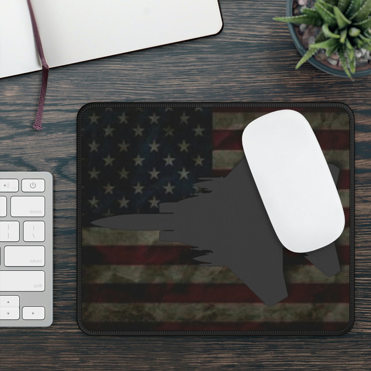 Gaming Mouse Pad, F-15E & Flag