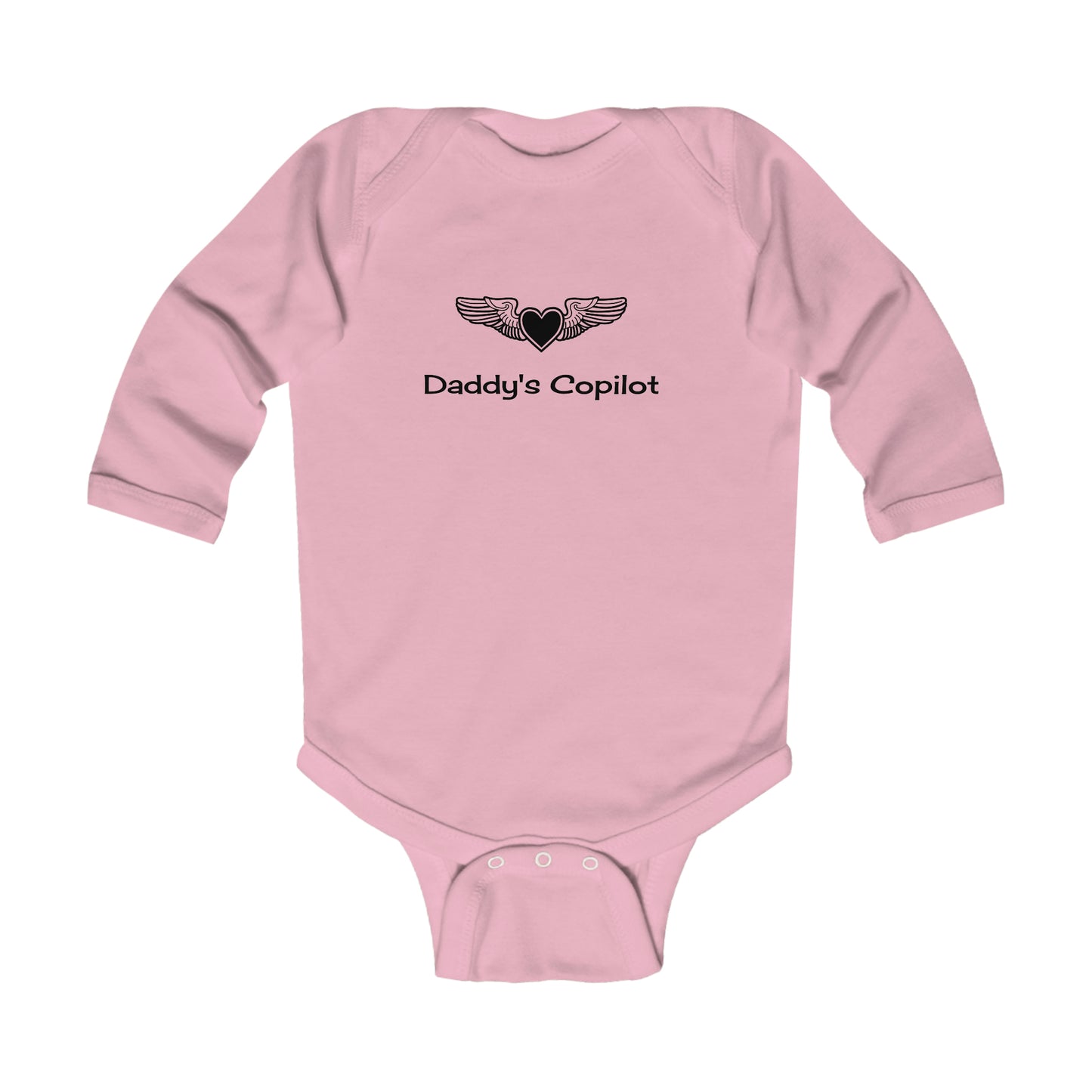 Infant Long Sleeve Bodysuit, Daddy's Copilot