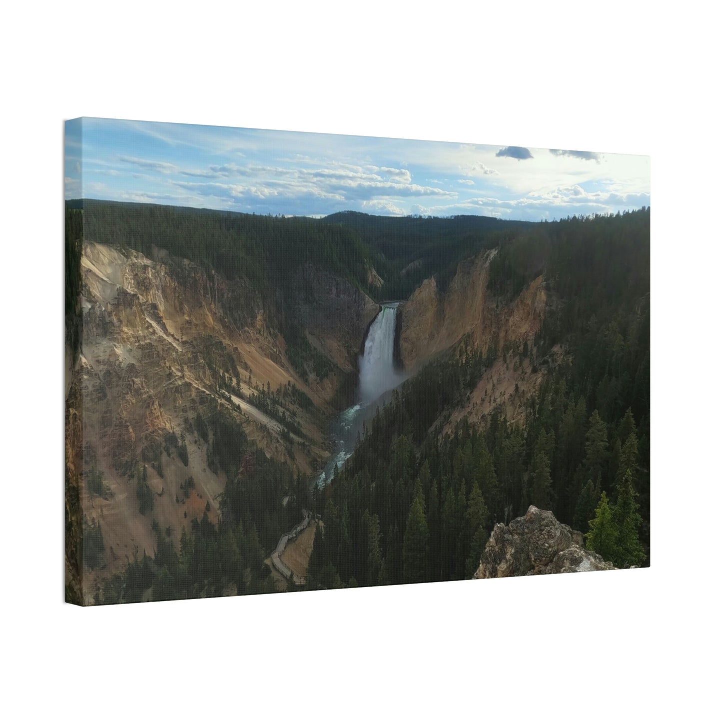 Canvas Stretched, Yellowstone Falls, WY