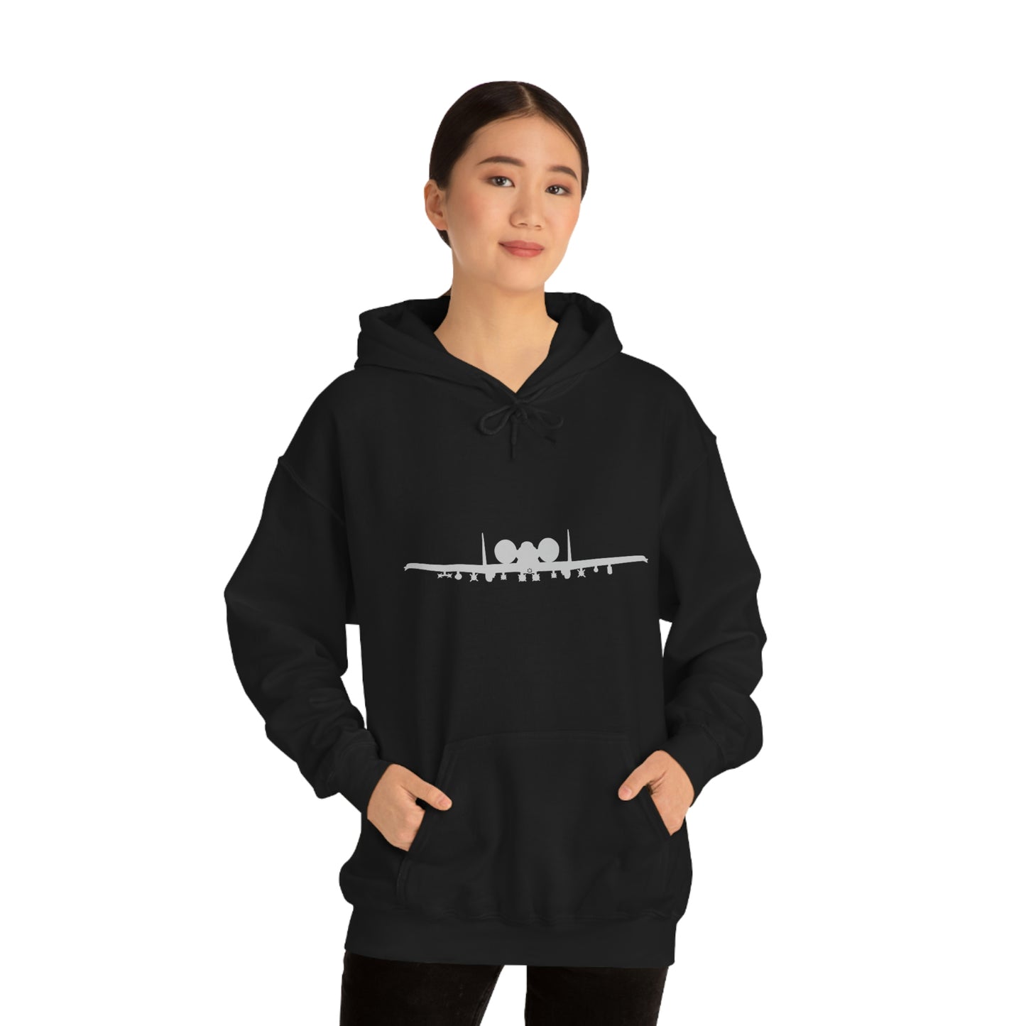 Unisex Heavy Blend™ Hooded Sweatshirt, A-10 Front Silhouette