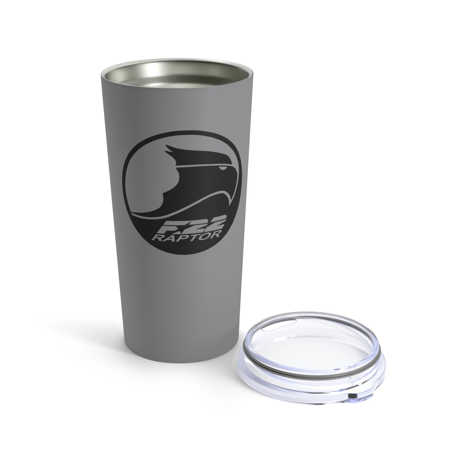 Tumbler 20oz, Gray, F-22 Raptor