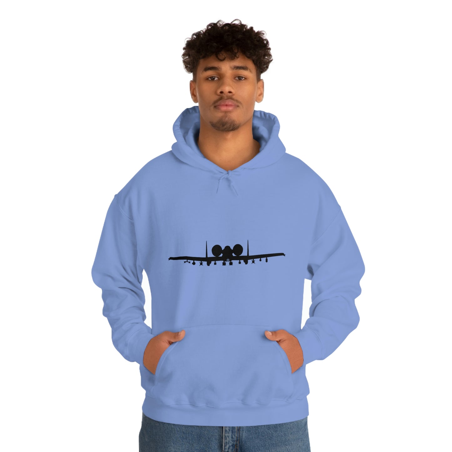 Unisex Heavy Blend™ Hooded Sweatshirt, A-10 Front Silhouette