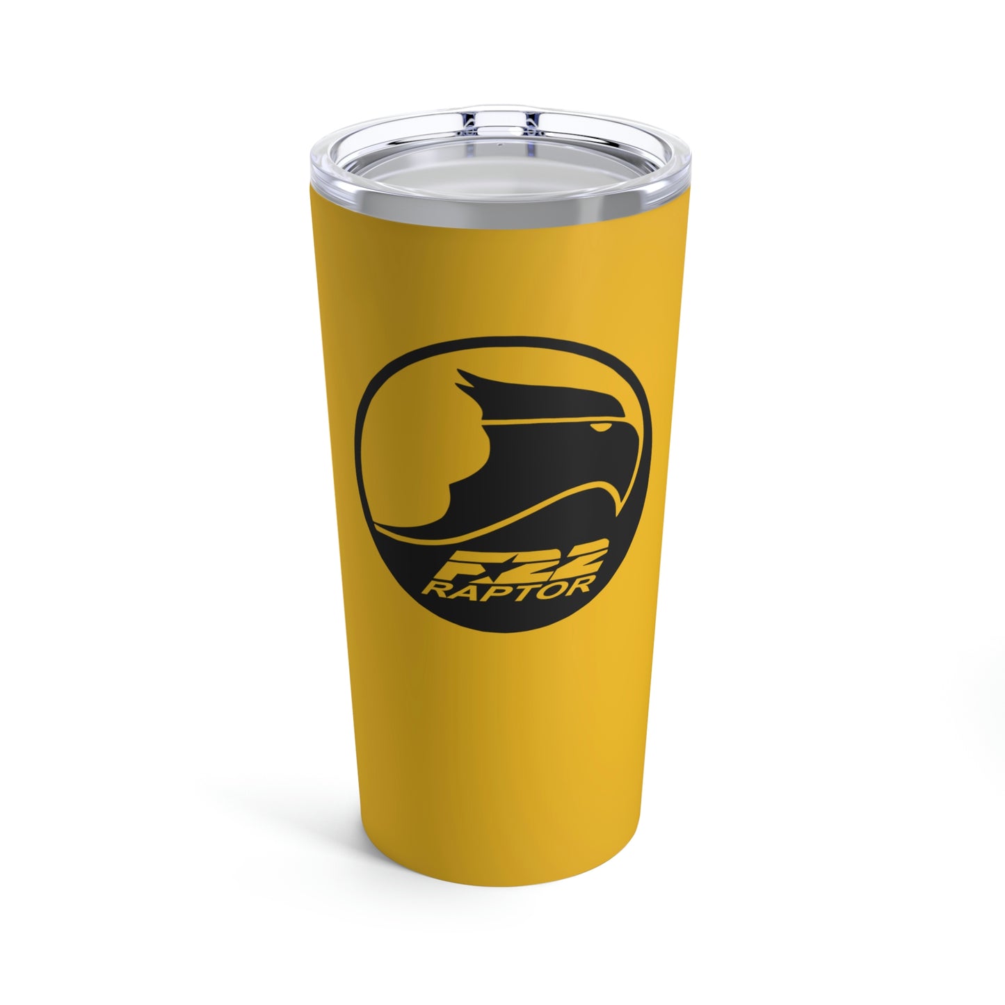 Tumbler 20oz, Yellow, F-22 Raptor