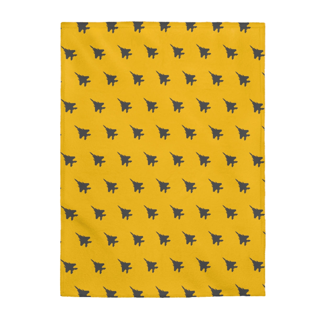 F-15 Velveteen Plush Blanket, Yellow