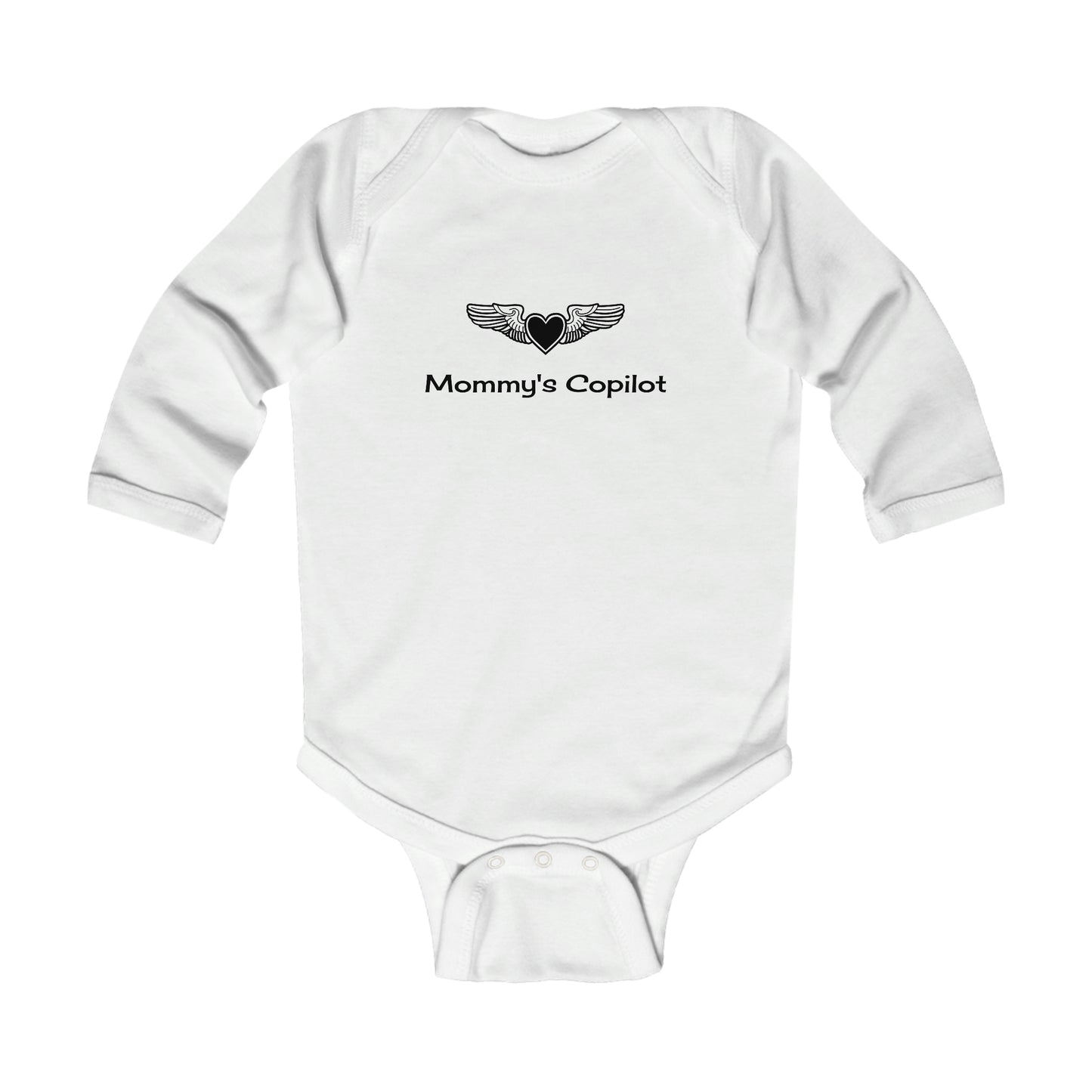 Infant Long Sleeve Bodysuit, Mommy's Copilot