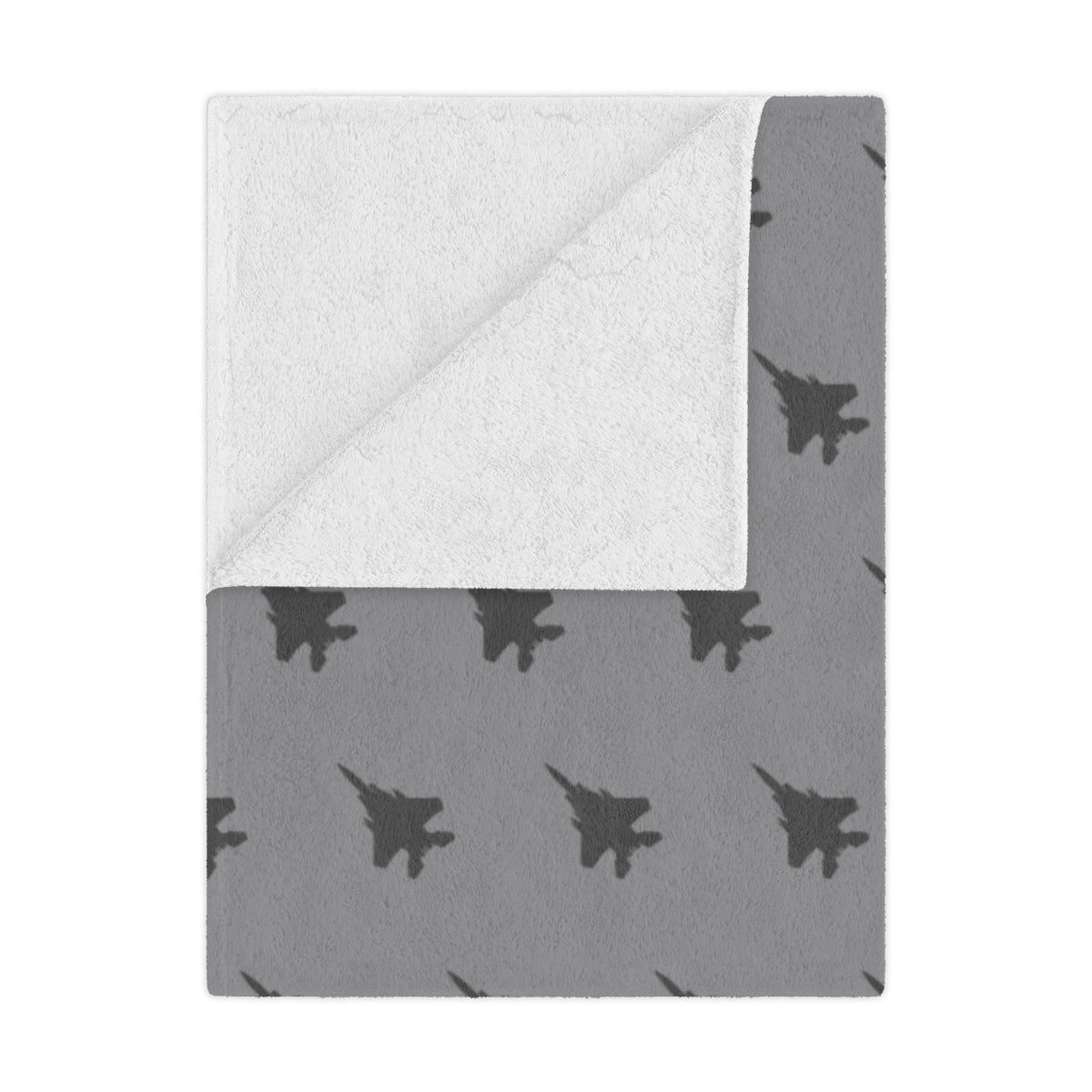 F-15E Minky Blanket, Gray