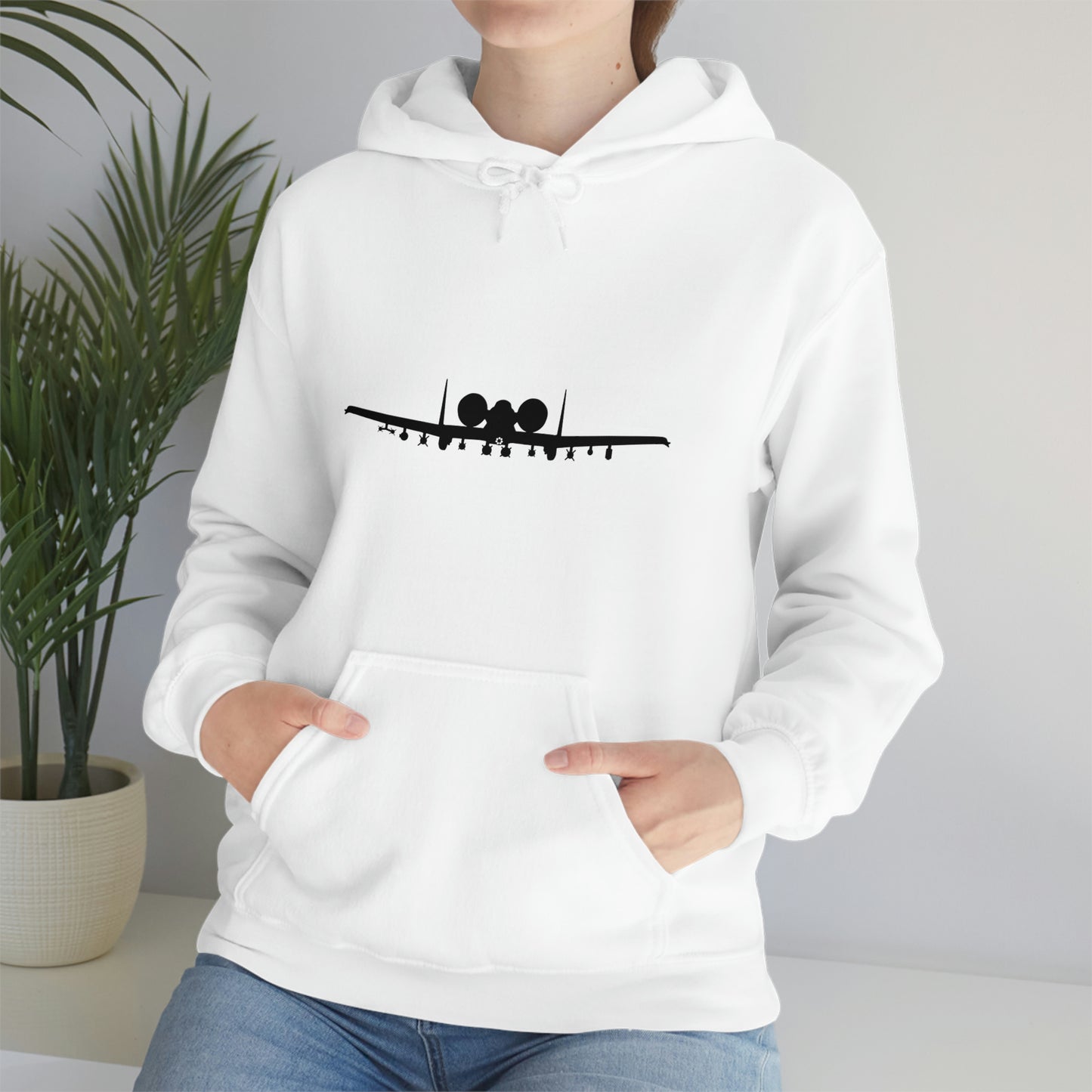 Unisex Heavy Blend™ Hooded Sweatshirt, A-10 Front Silhouette