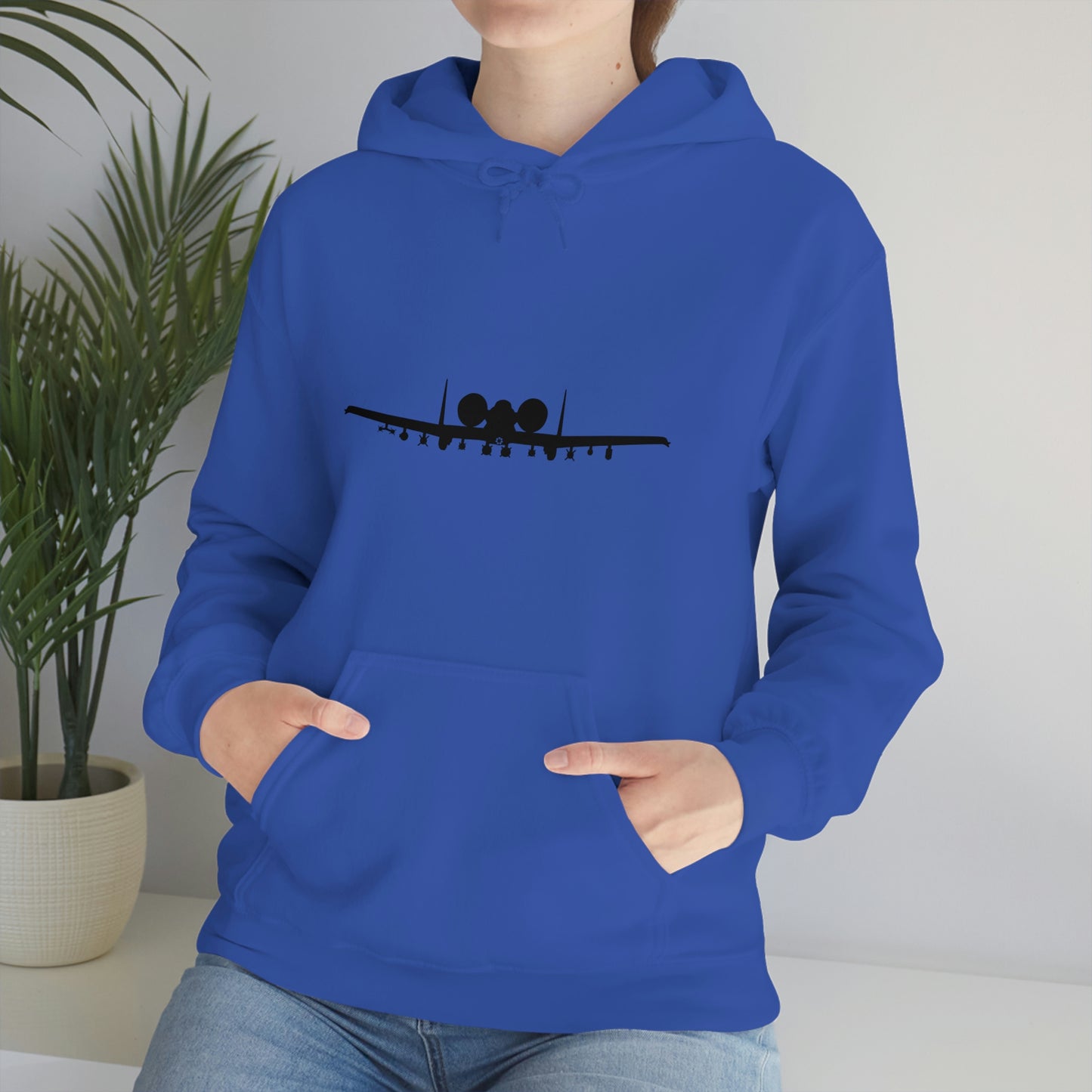 Unisex Heavy Blend™ Hooded Sweatshirt, A-10 Front Silhouette