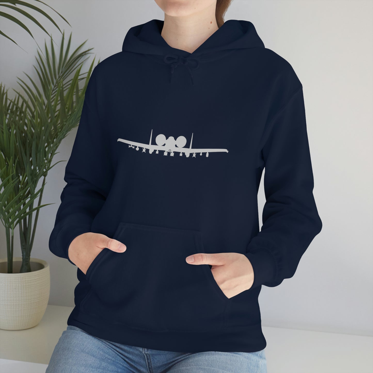 Unisex Heavy Blend™ Hooded Sweatshirt, A-10 Front Silhouette