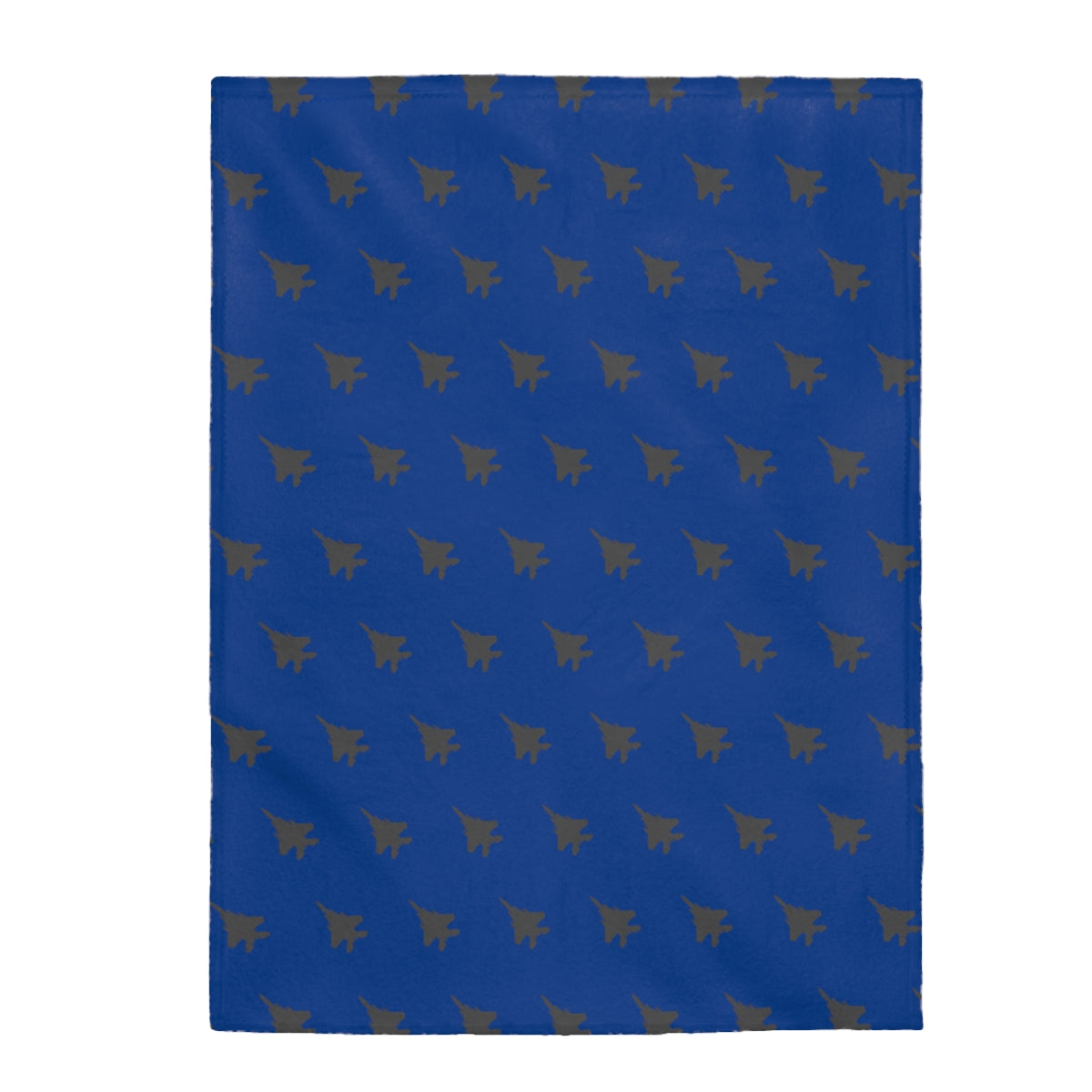 F-15 Velveteen Plush Blanket, Blue