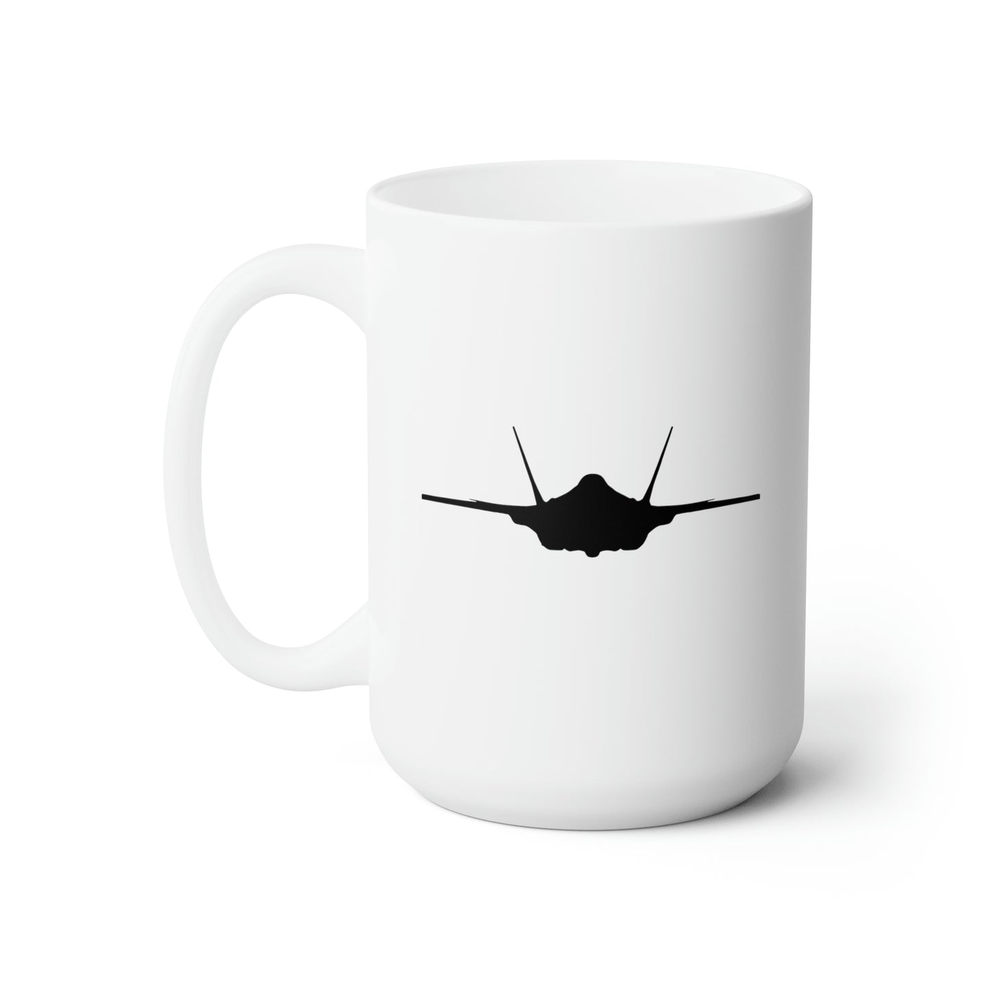 F-35 Lightning II & Front Silhouette Ceramic Mug 15oz