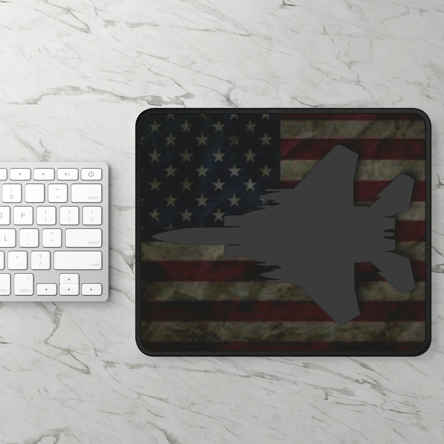 Gaming Mouse Pad, F-15E & Flag