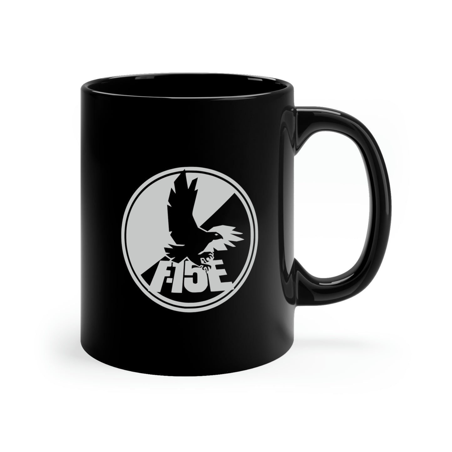 F-15E Day/Night & Front Silhouette 11oz Black Mug